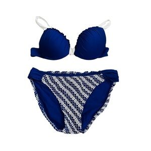 Becca blue and white bikini